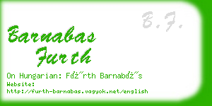 barnabas furth business card